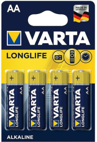 Varta LongLife Αλκαλικές Μπαταρίες AA 1.5V 4τμχ
