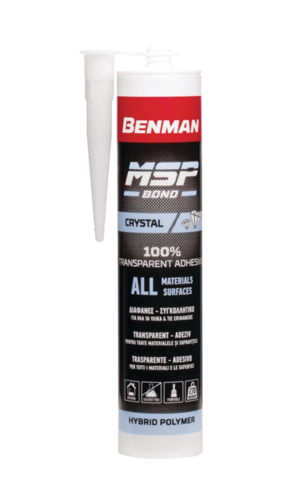 ΣΥΓΚΟΛΛΗΤΙΚΟ MSP BOND CRYSTAL ΔΙΑΦΑΝ 290ml BENMAN