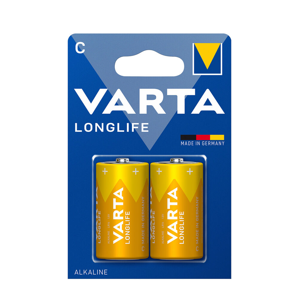 Varta LongLife Extra Αλκαλικές Μπαταρίες C 1.5V 2τμχ 33387