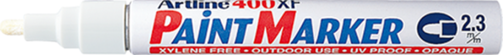 Artline Paint 400XF Ανεξίτηλος Μαρκαδόρος Λευκός 2.3mm 400XFWHT