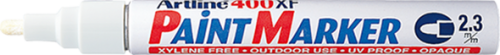 Artline Paint 400XF Ανεξίτηλος Μαρκαδόρος Λευκός 2.3mm 400XFWHT
