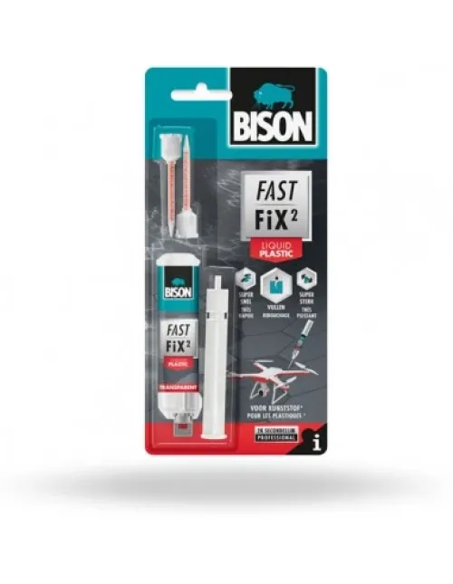 Bison Fast Fix² Power Υγρό Κατασκευαστικής Κόλλας 2 Συστατικών Διάφανη 10gr