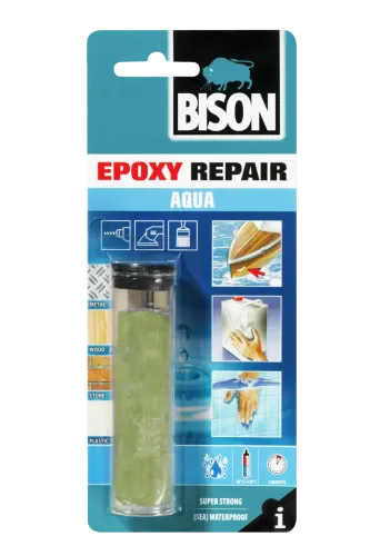 Bison Repair Aqua Εποξική Στικ Κόλλας Μετάλλων 2 Συστατικών Πράσινη 56gr