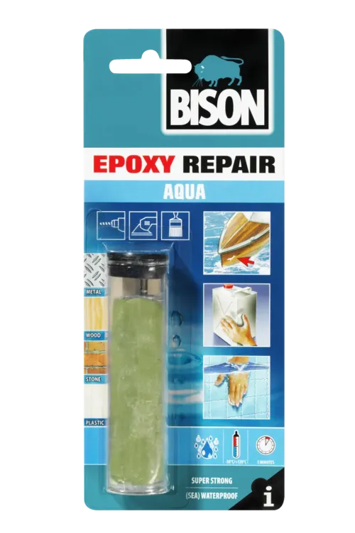 Bison Repair Aqua Εποξική Στικ Κόλλας Μετάλλων 2 Συστατικών Πράσινη 56gr