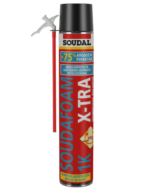 Soudal Soudafoam X TRA Αφρός Πολυουρεθάνης Χειρός Χαμηλής Διόγκωσης 750ml 22114