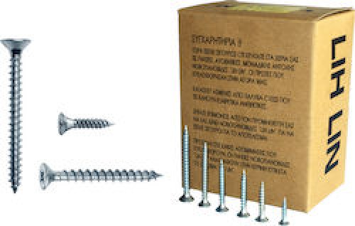 Lih Lin Νοβοπανόβιδα Σταυρού Γαλβανιζέ με Διάμετρο M3.5 και Μήκος 16mm 1000τμχ NOB 35X16