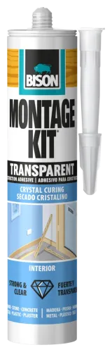 Bison Montage Kit Μονταζόκολλα Διάφανη 310ml