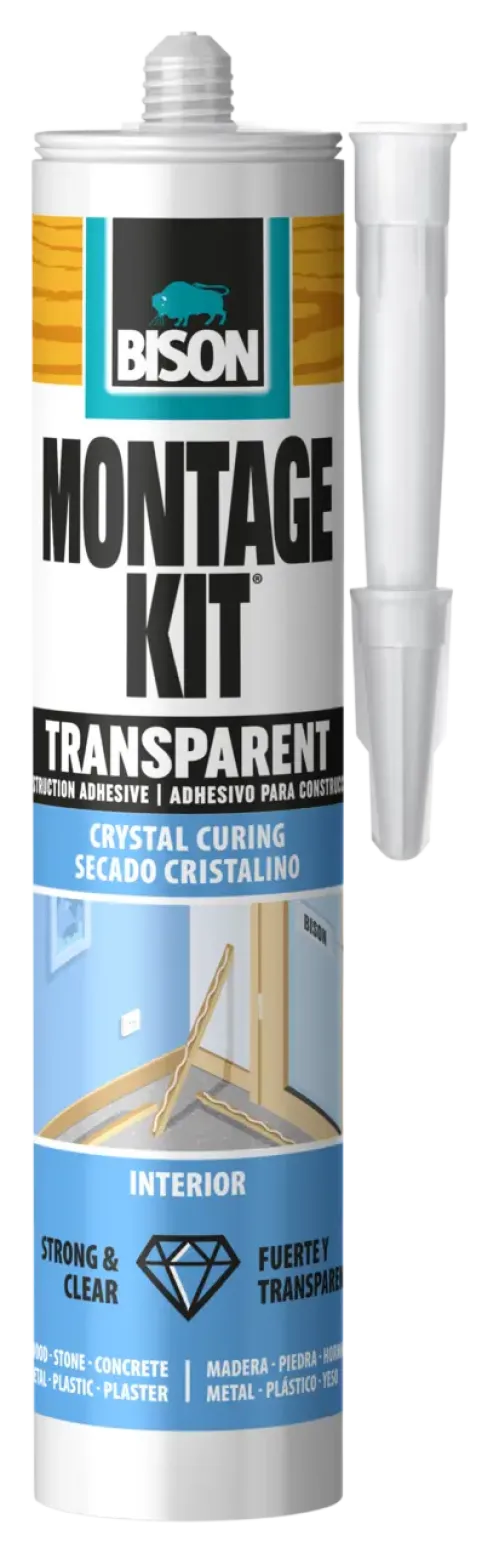 Bison Montage Kit Μονταζόκολλα Διάφανη 310ml
