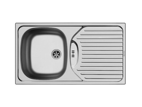 Maidtec Bradford 1B 1D Ένθετος Νεροχύτης Inox Σατινέ Μ78xΠ43.5cm Ασημί