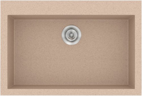 Sanitec Ultra Granite 808 Ένθετος Νεροχύτης από Συνθετικό Γρανίτη Μ79xΠ50cm Ocra