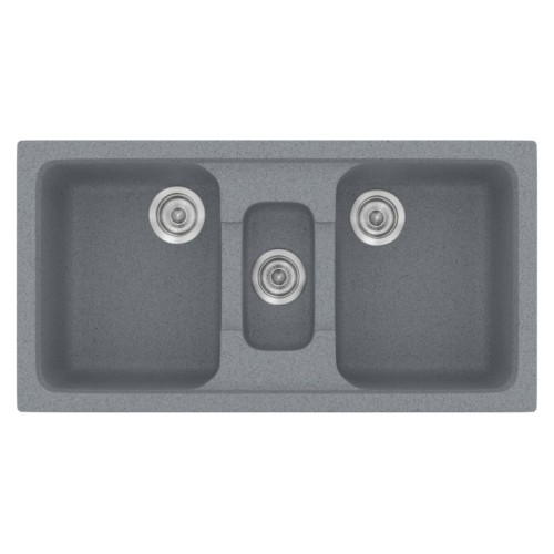 Sanitec Classic 325 325 Ένθετος Νεροχύτης από Συνθετικό Γρανίτη Μ100xΠ50cm Granite Blue
