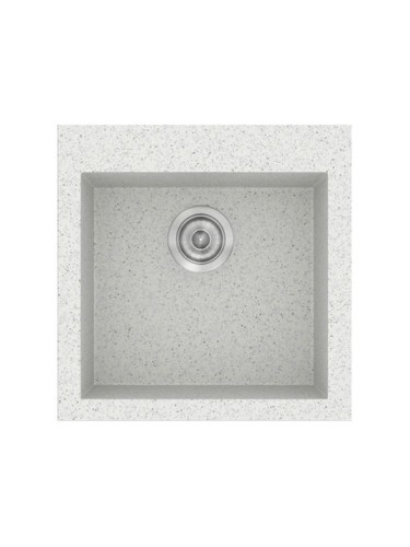 Sanitec Classic 339 Ένθετος Νεροχύτης από Συνθετικό Γρανίτη Μ50xΠ50cm Granite White
