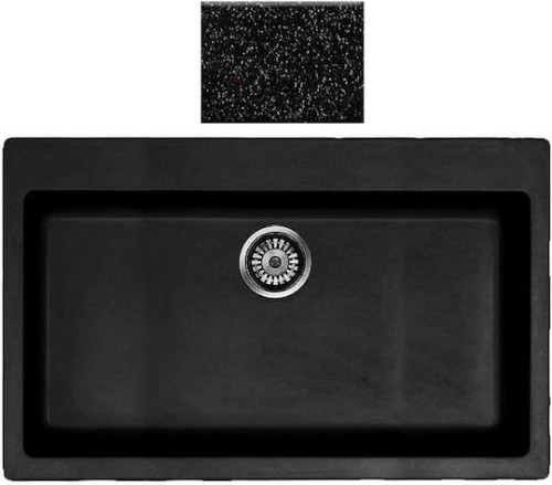 Sanitec Classic 333 333 Ένθετος Νεροχύτης από Συνθετικό Γρανίτη Μ79xΠ50cm Metallic Space