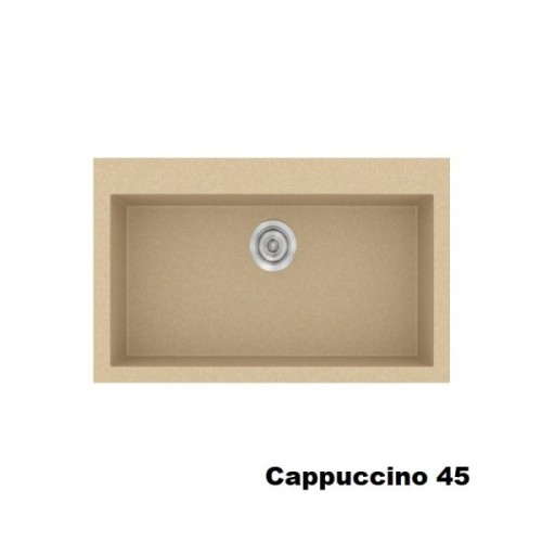 Sanitec Classic 333 333 Ένθετος Νεροχύτης από Συνθετικό Γρανίτη Μ79xΠ50cm Granite Cappuccino